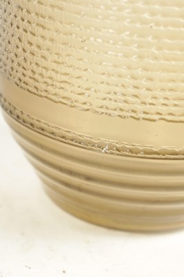 Lot 11 - A SIGNED DAUM NANCY FRENCH SMOKED ART GLASS VASE