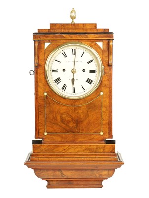 Lot 1192 - JAMES CHRISTIE, PERTH. AN UNUSUAL LATE REGENCY SCOTTISH DOUBLE FUSEE BRACKET CLOCK