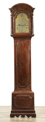 Lot 999 - STEPHEN RIMBAULT, LONDON. A GEORGE III QUARTER CHIMING LONGCASE CLOCK