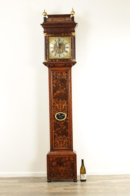 Lot 968 - JOHN MONCRIEF, LONDON. A LATE 17TH CENTURY MONTH DURATION WALNUT MARQUETRY LONGCASE CLOCK