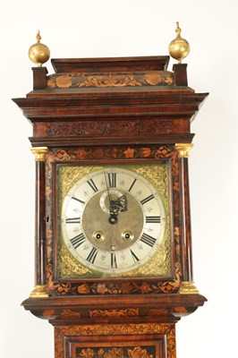 Lot 968 - JOHN MONCRIEF, LONDON. A LATE 17TH CENTURY MONTH DURATION WALNUT MARQUETRY LONGCASE CLOCK