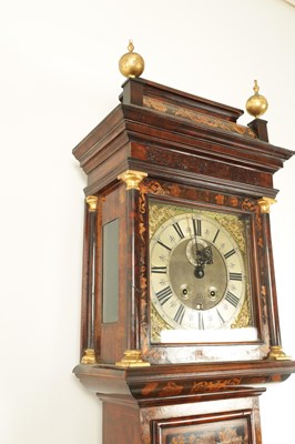 Lot 968 - JOHN MONCRIEF, LONDON. A LATE 17TH CENTURY MONTH DURATION WALNUT MARQUETRY LONGCASE CLOCK