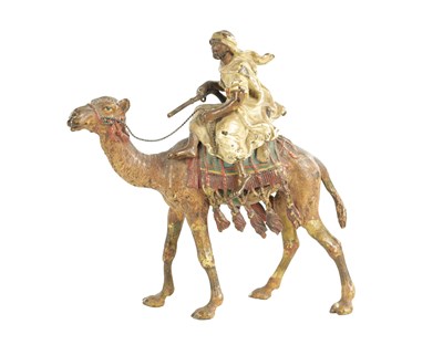 Lot 670 - A 20TH CENTURY AUSTRIAN COLD PAINTED BRONZE SCULPTURE BY FRANZ BERGMAN