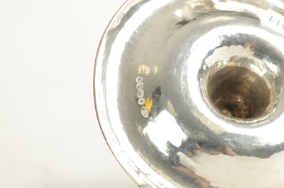 Lot 450 - A MINIATURE LATE REGENCY SILVER CHAMBERSTICK