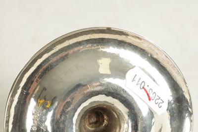 Lot 450 - A MINIATURE LATE REGENCY SILVER CHAMBERSTICK