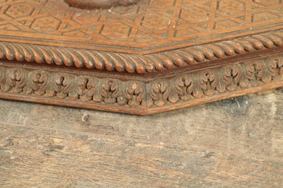 Lot 193 - A GOOD LATE 19TH CENTURY CARVED HARDWOOD ANGLO INDIAN OCCASIONAL TABLE