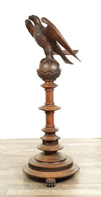 Lot 1277 - AN EARLY 20TH CENTURY CARVED OAK LECTERN