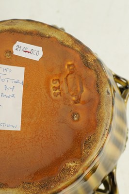 Lot 79 - A LATE 19TH CENTURY LINTHORPE POTTERY JARDINIERE AFTER DESIGNS BY CHRISTOPHER DRESSER