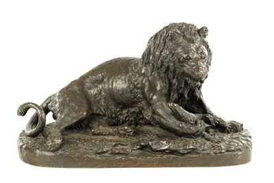 Lot 798 - CHRISTOPHER FRATIN (1801 - 1864) - AN IMPRESSIVE 19TH CENTURY BRONZE ANIMALIER SCULPTURE
