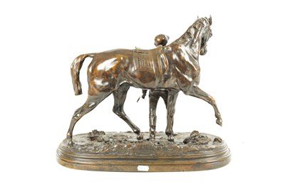 Lot 767 - PIERRE-JULES MENE (1810 - 1879) A FINE 19TH CENTURY ANIMALIER BRONZE SCULPTURE