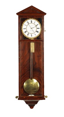 Lot 980 - ALEX FOINOCZI, WIEN. AN UNUSUAL BIEDERMEIER VIENNA REGULATOR WALL CLOCK