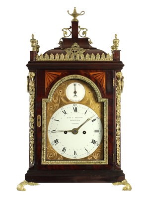 Lot 1096 - JUAN Y MELCHOR, BROCKBANK, LONDON. A GEORGE III AND LATER VERGE BRACKET CLOCK