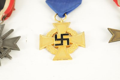 Lot 665 - A COLLECTION OF FIVE WWII GERMAN NAZI WWII MEDALS