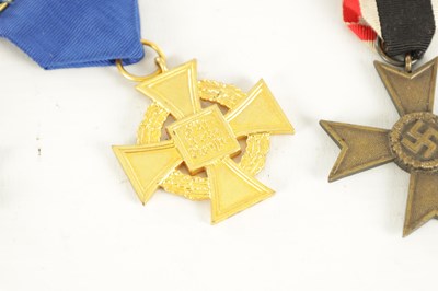 Lot 665 - A COLLECTION OF FIVE WWII GERMAN NAZI WWII MEDALS