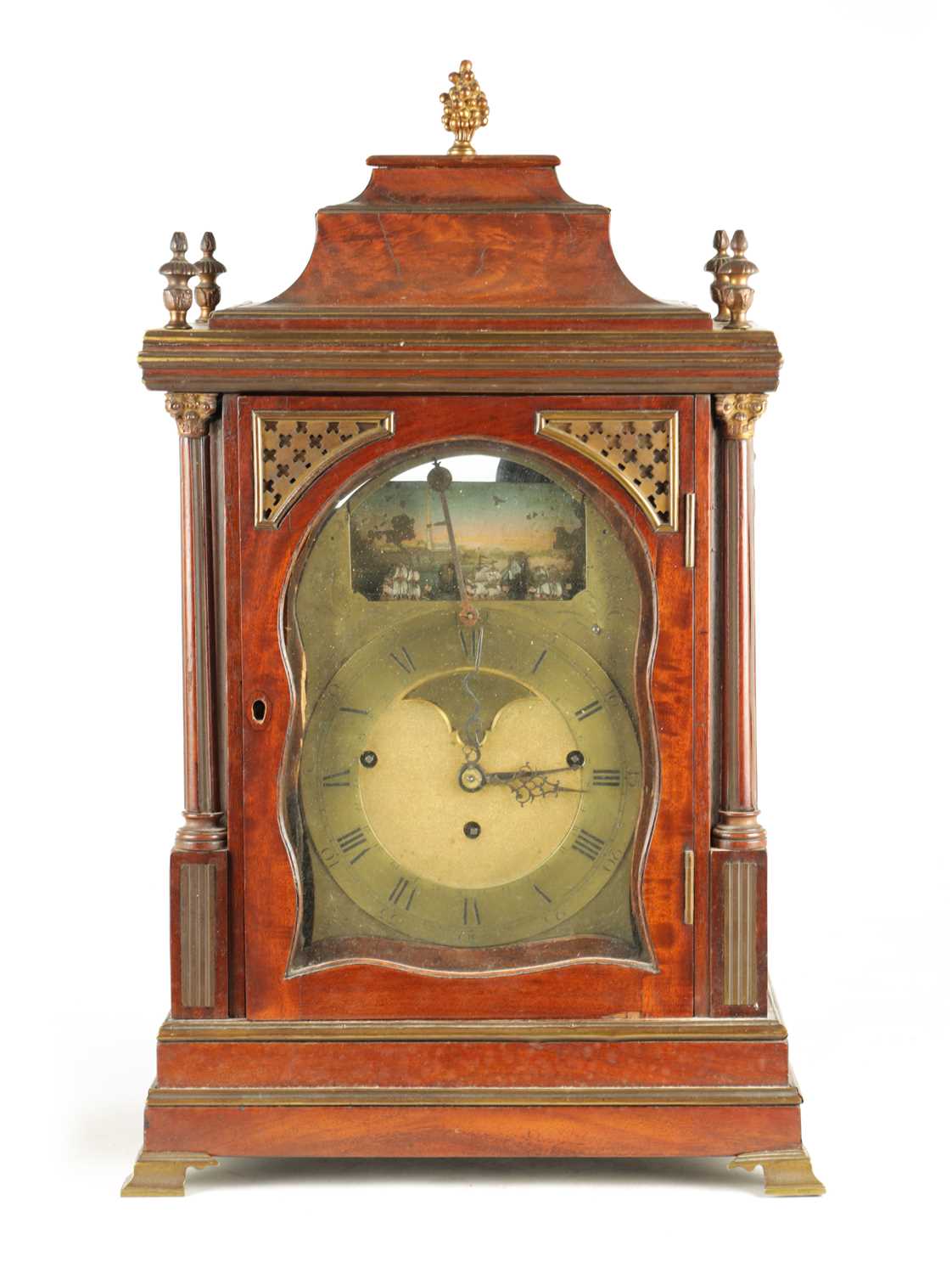 Lot 1164 - THOMAS WAGSTAFFE, LONDON. A RARE GEORGE III MUSICAL AUTOMATION BRACKET CLOCK