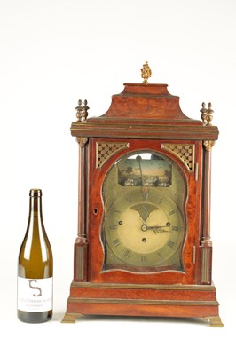 Lot 1164 - THOMAS WAGSTAFFE, LONDON. A RARE GEORGE III MUSICAL AUTOMATION BRACKET CLOCK