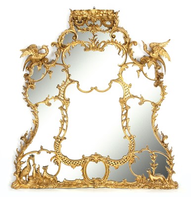 Lot 856 - A FINE GEORGE III GILT GESSO CHIPPENDALE STYLE...