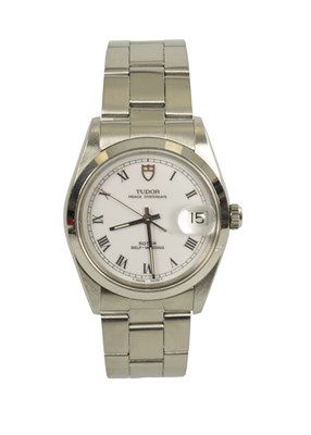 Lot 393 - A GENTLEMAN’S STAINLESS STEEL ROLEX TUDOR PRINCE OYSTER DATE WRISTWATCH