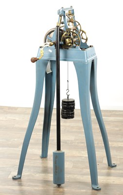 Lot 1138 - LINDEROTH STOCKHOLM. AN EARLY 20TH CENTURY WEIGHT DRIVEN TURRET CLOCK