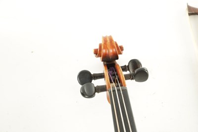 Lot 567 - AN INTERESTING ANTIQUE VIOLIN IN A PAXMAN CASE WITH THREE BOWS