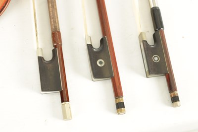 Lot 567 - AN INTERESTING ANTIQUE VIOLIN IN A PAXMAN CASE WITH THREE BOWS