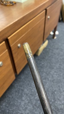 Lot 488 - A LATE 19TH CENTURY TAPERING HORN WALKING CANE OF SECTIONAL FORM