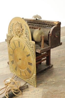 Lot 1145 - AN 18TH CENTURY BLACK FOREST MUSICAL CLOCK MOVEMENT