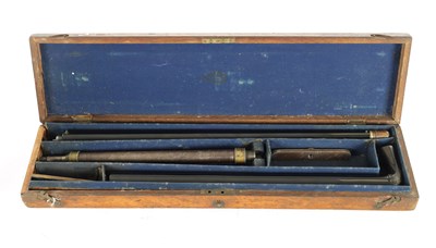 Lot 528 - ATT. JOHN BLISSETT. A 19TH CENTURY CASE AIR CANE RIFLE