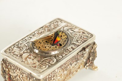 Lot 574 - AN EARLY 20TH CENTURY GERMAN SINGING AUTOMATION BIRD BOX
