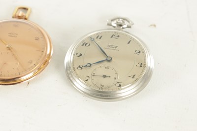 Lot 1401 - TWO ART DECO OPEN FACED POCKET WATCH