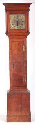 Lot 1183 - BARTHO: CREW AN 18TH CENTURY OAK 30 HOUR LONGCASE CLOCK