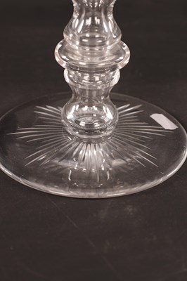 Lot 8 - A FINE 19TH CENTURY ENGLISH GLASS PUNCH BOWL