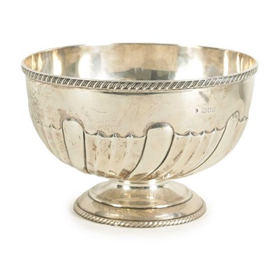 Lot 363 - A VICTORIAN SILVER FOOTED SILVER ROSE BOWL CIRCA 1900