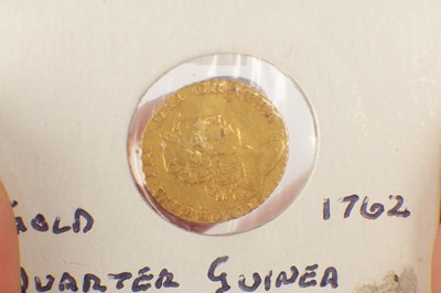Lot 147 - A GEORGE III GOLD 1/4 GUINEA