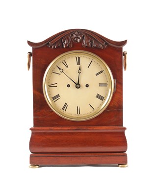 Lot 1748 - A MID 19TH CENTURY DOUBLE FUSEE BRACKET CLOCK