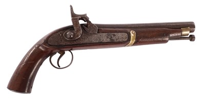 Lot 661 - A 19TH CENTURY PERCUSSION PISTOL