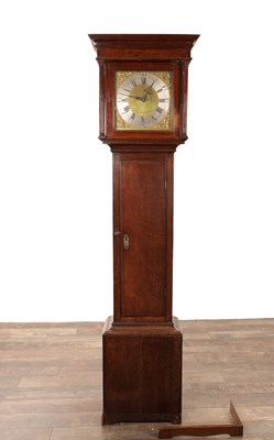 Lot 1492 - JOHN ASHTON, LEEK. A GEORGE III OAK CASED 30-HOUR LONGCASE CLOCK