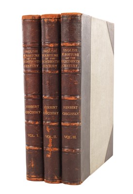 Lot 717 - THREE VOLUMES OF THE ENGLISH FURNITURE OF THE EIGHTEENTH CENTURY BY HERBERT CESCINSKY