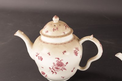 Lot 95 - A COLLECTION OF FIVE 18TH AND 19TH CENTURY TEAPOTS