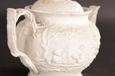 Lot 95 - A COLLECTION OF FIVE 18TH AND 19TH CENTURY TEAPOTS