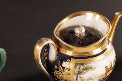 Lot 95 - A COLLECTION OF FIVE 18TH AND 19TH CENTURY TEAPOTS