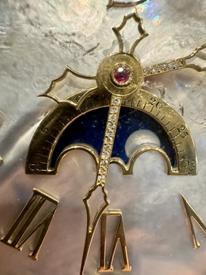 Lot 1525 - A FINE LIMITED EDITION GIANT SOLID SILVER AND LAPIS LAZULI GRAND SONNERIE CARRIAGE CLOCK MADE FOR ASPREY