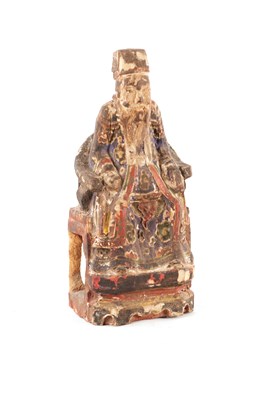Lot 250 - AN EARLY TIBETAN CARVED BUDDHA