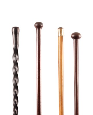 Lot 656 - A SELECTION OF FOUR WALKING STICKS