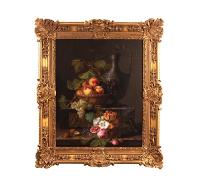 Lot 995 - L. DESPRETS, FRENCH. A 19TH CENTURY OIL ON PANEL STILL LIFE