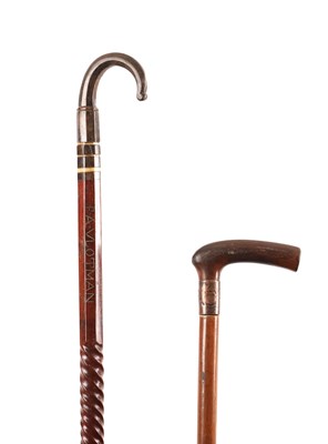 Lot 643 - TWO 19TH CENTURY WALKING STICKS