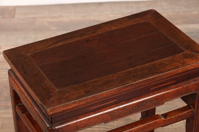 Lot 187 - A 19TH CENTURY CHINESE CARVED HARDWOOD JARDINIERE STAND