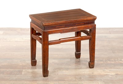 Lot 187 - A 19TH CENTURY CHINESE CARVED HARDWOOD JARDINIERE STAND