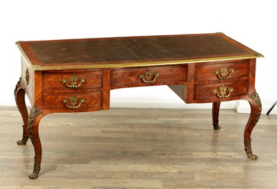 Lot 1300 - A LATE 19TH CENTURY KINGWOOD AND ORMOLU MOUNTED BUREAU PLAIT
