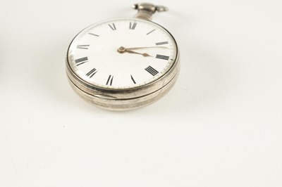 Lot 1439 - JAMES RYLAND, ORMSKIRK. A SILVER PAIR CASED POCKET WATCH WITH RARE CHAFF CUTTER ESCAPEMENT